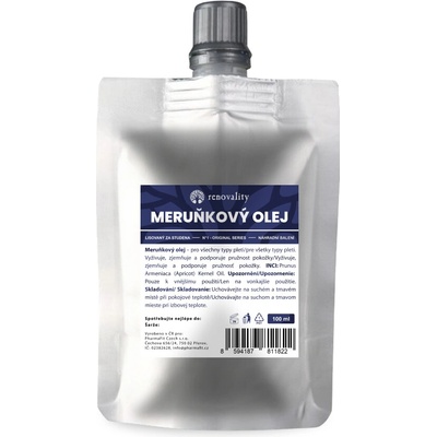 Renovality Meruňkový olej 100 ml náhradní balení