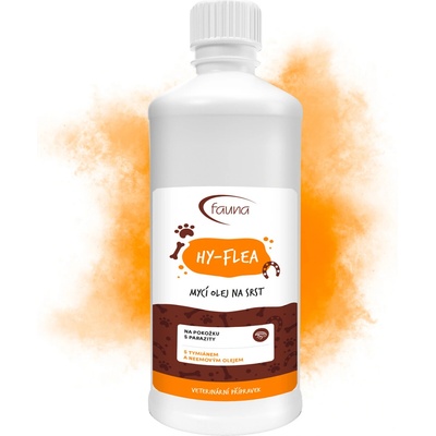 AromaFauna HY Flea Mycí olej na srst a pokožku s parazity 1000 ml – Zboží Mobilmania