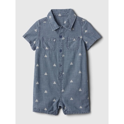 GAP Baby džínsový overal Modrá