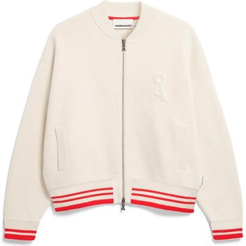 Armedangels Дамско ежедневно яке ARMEDANGELS Women's Iconic Å Bomber Jacket Casual jacket - Oatmilk / Mars Red (103-2911-0113)