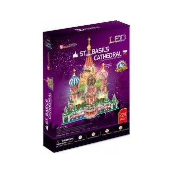 CubicFun 3d led cathedral puzzle sw. basils - l519h