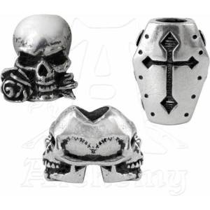 Alchemy gothic мъниста (3pcs) to коса (брада) ALCHEMY GOTHIC - Янус / ковчег / алхимик - ABR1