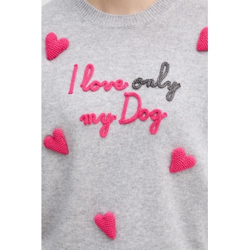 MC2 Saint Barth Пуловер с вълна MC2 Saint Barth в сиво LOUI004 (LOUI004)