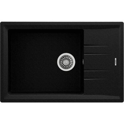 Teka Гранитна мивка, обръщаема, за шкаф 60 см Stone 60 S-TG ЧЕРЕН МЕТАЛИК (М.1023.ЧМ)