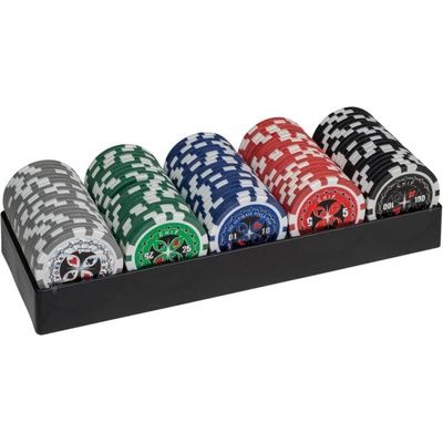 Philos Sada 100 pokerových žetonů 3754 – Zboží Dáma