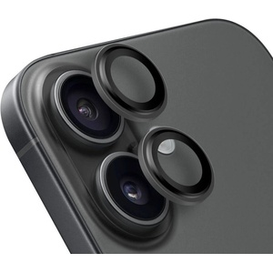 OBAL:ME Предпазни стъклени лещи за камерата на iPhone 16, iPhone 16 Plus - OBALME Tempered Glass Camera Lens Protector (черен) (57983125794)