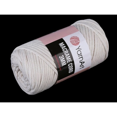 YarnArt Macrame Cord 3mm Barva: Macrame Cord 3mm 752 režná světlá