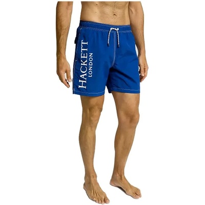 Hackett Бански гащета Hackett Branded Solid swimming shorts - Blue (Ocean)