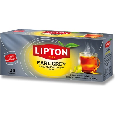 Lipton Earl Grey Classic černý čaj 25 x 1,5 g