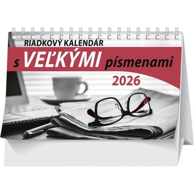 s veľkými písmenami stolný 23 x 14 cm 2026