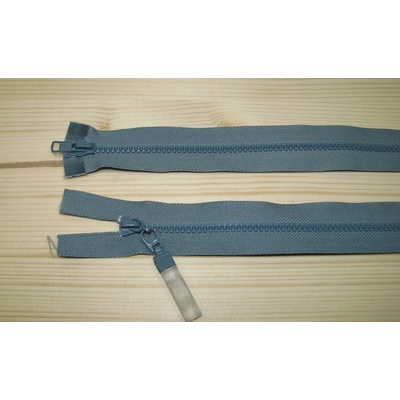 Kostenný zips šedá tmavá 3mm deliteľný obojsmerný 75cm