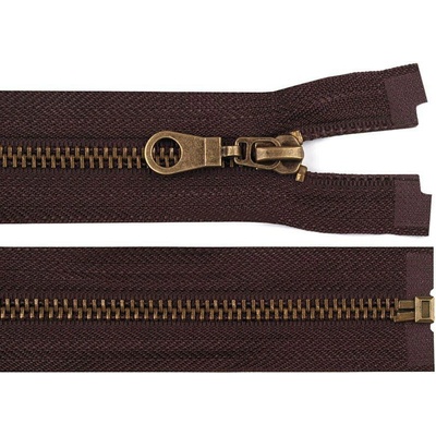 Stoklasa Staromosazný zip No 5 délka 80 cm bundový Balení: 1 ks, Varianta: 304 hnědá čokoládová 304 hnědá čokoládová