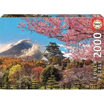 Educa Пъзел Educa - Замък в Осака, Япония, 2000 части (EDU19276)