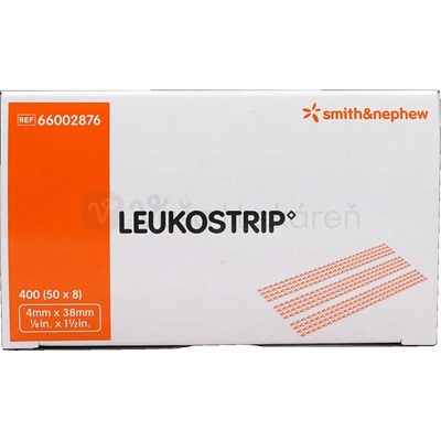 Leukostrip Náplasťové stehy (4 mm x 38 mm) 50 x 8 prúžkov na uzatvorenie rán