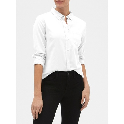 GAP Риза boyfriend oxford GAP GAP | Byal | ЖЕНИ | XXS