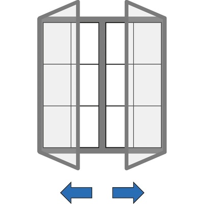 Venkovní vitrína magnetická, s dvoukřídlými dveřmi, 1040 x 1000 mm – Zbozi.Blesk.cz