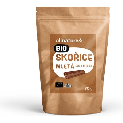 Allnature Skořice mletá Cassia Bio 30 g – Zboží Dáma