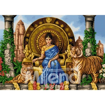 Milena Style Индийска принцеса - гоблен със схема конци dmc 1: 1