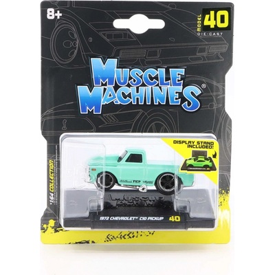 Maisto Chevrolet C 10 Pickup 1972 tyrkysový 1:64