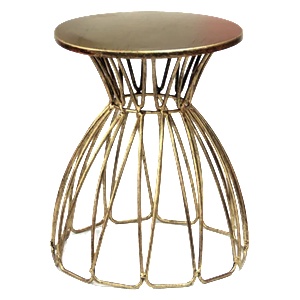 Horecano HORECANO-Метална стойка за блок маса GOLD ф25х18cm (HC-93870) (0193870)