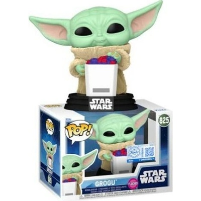 Funko Pop! 825 Disney Star Wars Mandalorian and Grogu Grogu Flocked