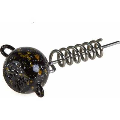Lucky John jigová hlavička BBS Wobbling Flexhead Pike black 28g 2ks