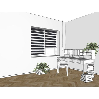 Zebra-shop Den a noc Mini Promo černá PH 07 220 x 102 cm bílá
