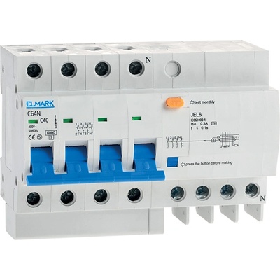 КОМБИНИРАНА ДТЗ jel6 6ka c40 3p+n 40a/300ma (40447)