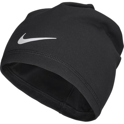 Nike U DRI-FIT PEAK UNCUFFED BEANIE čierna strieborná