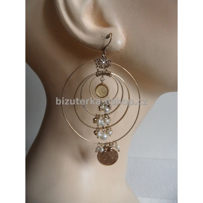 Bizuterka-eshop.cz závěsné kruhy 03656 zlaté