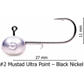 SAF Jigová hlava na okouny Mata-Mata vel.2 2g 5 ks