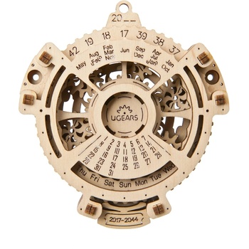 UGears Дървен 3D пъзел Ugears от 24 части - Календар 2.0 (U-70218 )