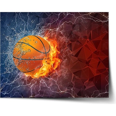 Sablio Plagát Basketbalová lopta - 60x40 cm