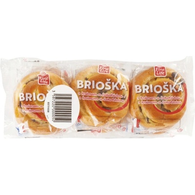 Fine Life Brioška s krémom a čokoládou 3ks