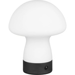 Reality LED настолна лампа в матово бял цвят със стъклен абажур (височина 18 cm) Dooley - Reality (R54981131)