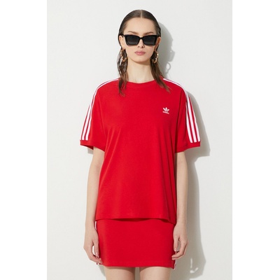 Adidas Тениска adidas Originals 3-Stripes Tee в червено IR8050 (IR8050)