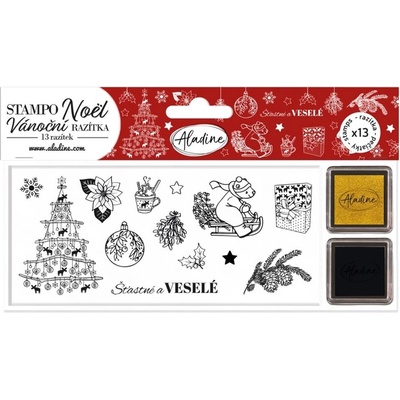 Aladine Razítka Stampo Noël 13 ks Severské Vánoce