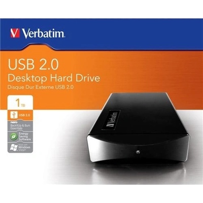 Verbatim 1TB, 3,5", 7200RPM, USB 2.0, 16MB, 47512