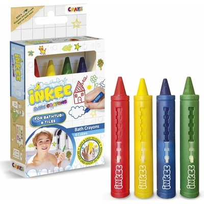 Craze INKEE Bath Crayons farebné ceruzky do kúpeľa 4 ks
