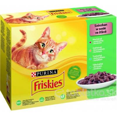 Friskies Cat Multipack hovädzie a kura a tuniak a treska 12 x 85 g