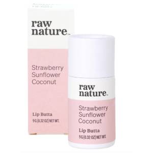 Raw Nature Raw Nature, Natural Lip Balm, Натурален балсам за устни, Ягода, 9 g