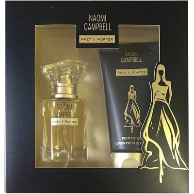 Naomi Campbell Pret a Porter EDT Spray 15 ml + Body Lotion 50 ml комплект за жени