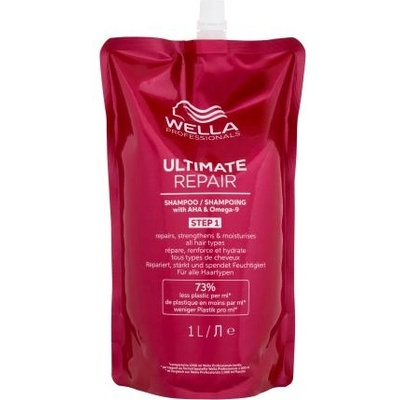 Wella Ultimate Repair Shampoo 1000 ml шампоан за нежно измиване на увредена коса пълнител за жени