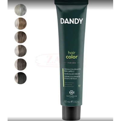 Dandy HAIR COLOR bezamoniaková pánská barva na vlasy 60 ml - D0.18 Silver Light