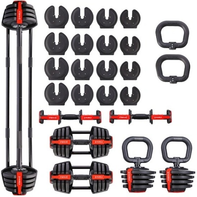 HMS SGR18 PRO SET nastavitelná činka 3 v 1 41 kg