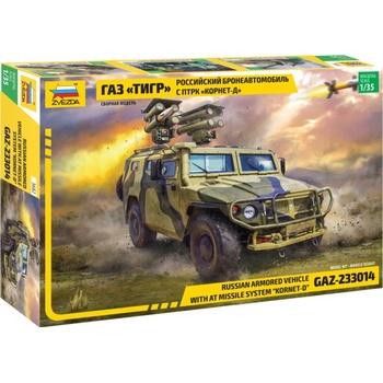 Zvezda Model Kit military 3682 GAZ with AT missile system Kornet D CF 32 3682 1:35