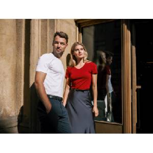 MALFINI Malfini premium action v-neck 700 / Мъжка тениска с къс ръкав - бяла xl (7000016)