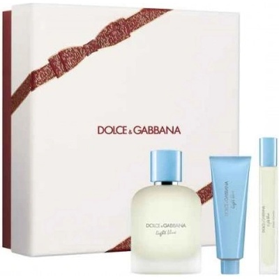 Dolce&Gabbana Комплект за мъже Dolce & Gabbana Light Blue - Тоалетна вода 100 мл + Душ гел 50 мл + Мини Тоалетна вода 10 мл