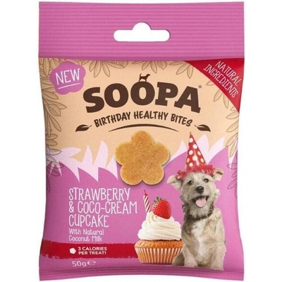 Soopa Healthy Bites maškrty Cupcake s jahodami a kokosom 50 g