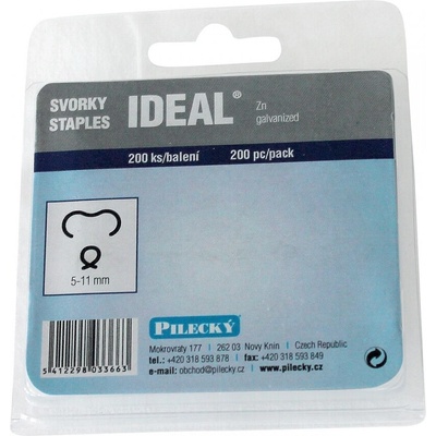 PILECKÝ Svorky IDEAL pro čtyřhranné pletivo IDEAL pozinkované 200 ks